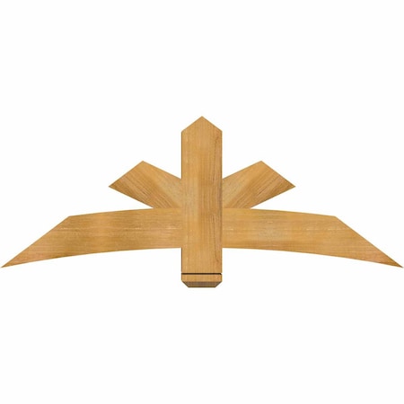 Ekena Millwork Alberta Rough Sawn Timber Gable Bracket, Western Red Cedar, 60"W x 22"H x 6"D x 6"F, 9/12 Pitch GBW060X22X0606ALB00RWR